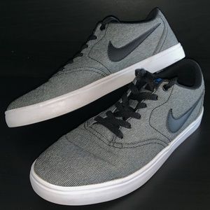 MEN’S NIKE SB CHECK SOLARSOFT SKATE SHOES.